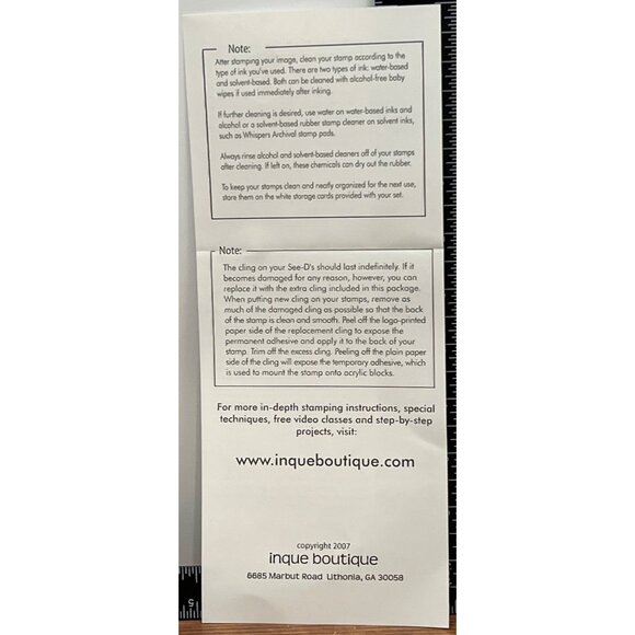 Inque Boutique 50390 Escape Rubber Stamp Set BY SUSAN STRINGFELLOW SUMMER FUN - Picture 5 of 5